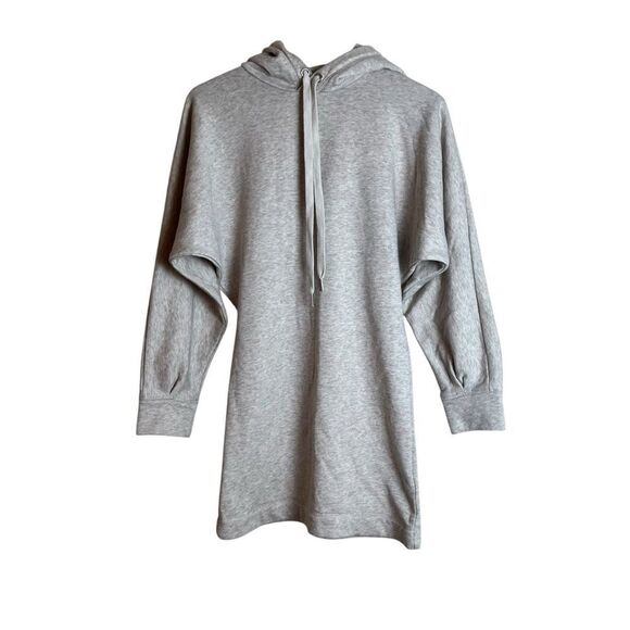 H&M cream fleece hoodie sweater dress. Size xs - Picture 1 of 9